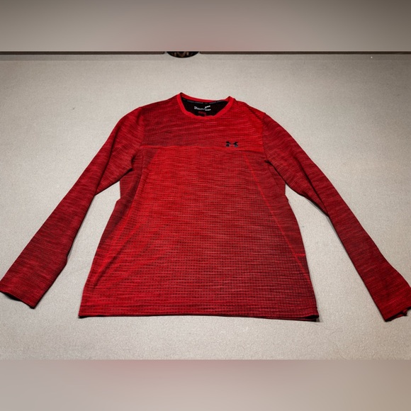 Under Armour Other - Under Armour Red Crewneck Sweater Classic Knit